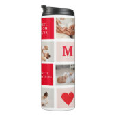 Moderne collage foto Rood & Roze Beste mam ooit ca Thermosbeker (Geroteerd rechts)