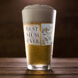 Moderne Collage Foto Roze Gelukkige Moederdag Glas