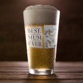 Moderne Collage Foto Roze Gelukkige Moederdag Glas