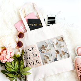 Moderne Collage Foto Roze Happy Mothers Day Tote Bag