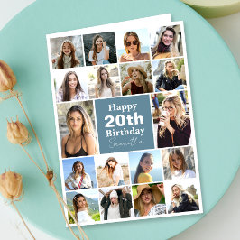 Moderne collage | Foto Willekeurige leeftijd Aange Kaart