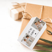 Moderne collage fotoliefhebbers opa beste cadeau cadeaulabel