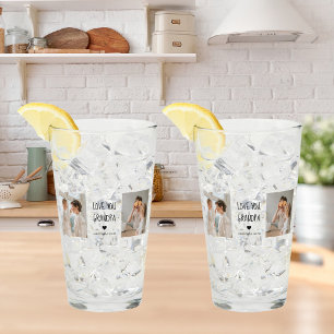 Moderne collage fotoliefhebbers opa beste cadeau glas