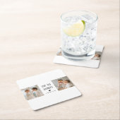 Moderne collage fotoliefhebbers opa beste cadeau kartonnen onderzetters (Insitu)