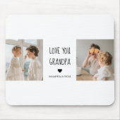 Moderne collage fotoliefhebbers opa beste cadeau muismat (Voorkant)