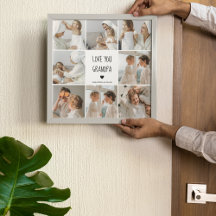 Moderne collage fotoliefhebbers opa beste cadeau