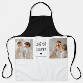 Moderne collage fotoliefhebbers opa beste cadeau schort (Voorkant)