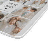 Moderne collage fotoliefhebbers opa beste cadeau snijplank (Hoek)