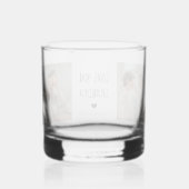 Moderne collage fotoliefhebbers opa beste cadeau whisky glas (Achterkant)