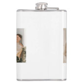 Moderne Collage Foto's Beste Cadeau Voor Papa Heupfles (Achterkant)