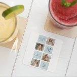 Moderne collage foto's Blue Best Fathers Gift Kartonnen Onderzetters<br><div class="desc">Moderne collage foto's met een blauw thema kan een geweldig cadeau voor Vaderdag of elke gelegenheid om een speciale vader te vieren. Collage foto's zijn een unieke en creatieve manier om een collectie van memorabele momenten te laten zien en kunnen worden aangepast aan de stijl en persoonlijkheid van de ontvanger....</div>