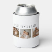 Moderne collage foto's en beste familie ooit blikjeskoeler (Blikje Voorkant)