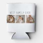 Moderne collage foto's en beste familie ooit blikjeskoeler (Voorkant)