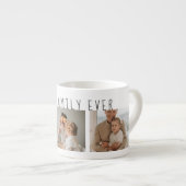 Moderne collage foto's en beste familie ooit espresso kop (Voorkant rechts)