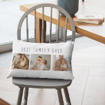 Moderne collage foto's en beste familie ooit kussen<br><div class="desc">Introductie van de Modern Collage Photo & Best Family Ever Text Gift, een unieke en gepersonaliseerde manier om de liefde en vreugde van uw familie te vieren. Dit speciale geschenk combineert de schoonheid van een aangepaste fotocollage met een oprechte boodschap aan creëer een memorabele aandenken die nog jaren zal worden...</div>