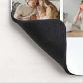 Moderne collage foto's en beste familie ooit muismat (Hoek)