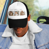 Moderne collage foto's en beste familie ooit trucker pet
