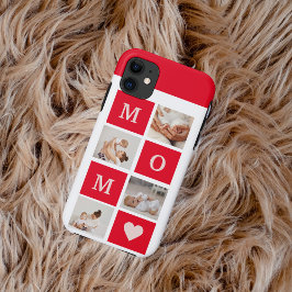 Moderne collage foto's en beste mam ooit cadeautje Case-Mate iPhone case