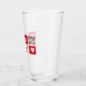 Moderne collage foto's en beste mam ooit cadeautje glas (Links)