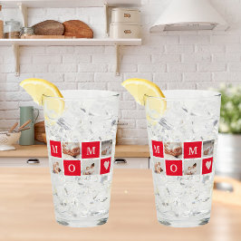 Moderne collage foto's en beste mam ooit cadeautje glas