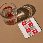 Moderne collage foto's en beste mam ooit cadeautje kartonnen onderzetters<br><div class="desc">Moderne Collage Foto & Tekst Beste Mam Ever Gift. Beste persoonlijke cadeautjes voor Moederdag,  vrouwendag of mam. Verrassend mam met een cadeau dat net zo geweldig is als zij.</div>