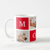 Moderne collage foto's en beste mam ooit cadeautje koffiemok (Links)
