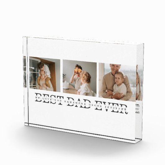 Moderne collage foto's en beste pap ooit cadeautje (Rechts)