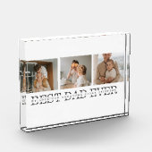 Moderne collage foto's en beste pap ooit cadeautje (Links)