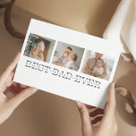 Moderne collage foto's en beste pap ooit cadeautje briefkaart<br><div class="desc">Moderne Collage Foto & Gray Best Pap Ever Gift is een doordacht en uniek cadeauidee voor elke vader die van fotografie houdt en persoonlijke cadeaus waardeert. Al met al is dit cadeau een perfecte manier om Vaderdag, verjaardagen of andere speciale gelegenheden voor je vader te vieren. Het is een doordacht...</div>
