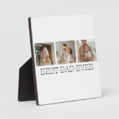 Moderne collage foto's en beste pap ooit cadeautje fotoplaat (Voorkant)