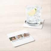 Moderne collage foto's en beste pap ooit cadeautje kartonnen onderzetters (Insitu)