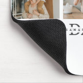 Moderne collage foto's en beste pap ooit cadeautje muismat (Hoek)