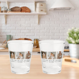 Moderne collage foto's en beste pap ooit cadeautje shot glas