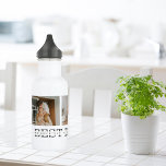 Moderne collage foto's en beste pap ooit cadeautje waterfles<br><div class="desc">Moderne Collage Foto & Gray Best Pap Ever Gift is een doordacht en uniek cadeauidee voor elke vader die van fotografie houdt en persoonlijke cadeaus waardeert. Al met al is dit cadeau een perfecte manier om Vaderdag, verjaardagen of andere speciale gelegenheden voor je vader te vieren. Het is een doordacht...</div>