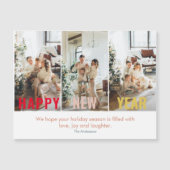 Moderne collage foto's en gelukkig nieuwjaar (Voorkant)