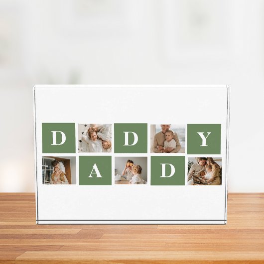 Moderne collage foto's en Happy Fathers Day Gift