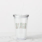 Moderne collage foto's en Happy Fathers Day Gift Acryl Drinkbeker (Achterkant)