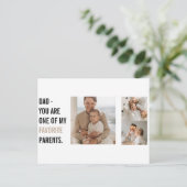 Moderne collage foto's en Happy Fathers Day Gift Briefkaart (Staand voorkant)