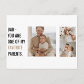 Moderne collage foto's en Happy Fathers Day Gift Briefkaart (Voorkant)