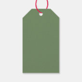 Moderne collage foto's en Happy Fathers Day Gift Cadeaulabel (Achterkant)