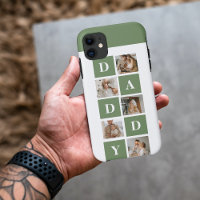 Moderne collage foto's en Happy Fathers Day Gift