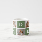 Moderne collage foto's en Happy Fathers Day Gift Espresso Kop (Voorkant)