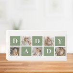 Moderne collage foto's en Happy Fathers Day Gift Houten Kist Print<br><div class="desc">Een moderne collagefoto is een creatieve manier om een speciaal iemand in je leven, zoals je vader, op Vaderdag te vieren en te eren. Het gaat om het samenstellen van verschillende foto's en het op een visueel aantrekkelijke manier ordenen van deze foto's tot een samenhangende en betekenisvolle compositie van creëer....</div>