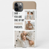 Moderne collage foto's en Happy Fathers Day Gift iPhone Hoesje (Achterkant)