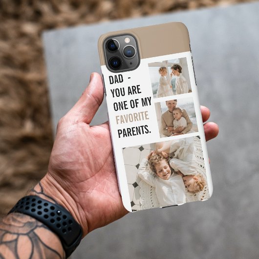 Moderne collage foto's en Happy Fathers Day Gift iPhone Hoesje