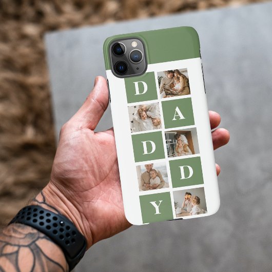 Moderne collage foto's en Happy Fathers Day Gift iPhone Hoesje