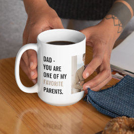 Moderne collage foto's en Happy Fathers Day Gift Koffiemok