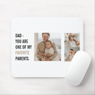 Moderne collage foto's en Happy Fathers Day Gift Muismat