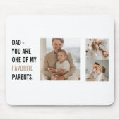 Moderne collage foto's en Happy Fathers Day Gift Muismat (Voorkant)