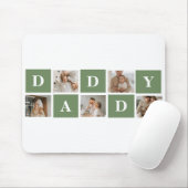 Moderne collage foto's en Happy Fathers Day Gift Muismat (Met muis)